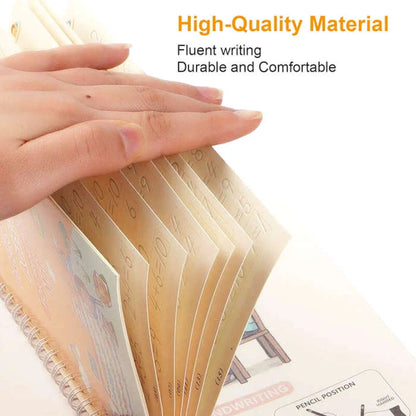 Sank Magic Practice Copybook Set Of 4 Books With Pen & Refills Reusable